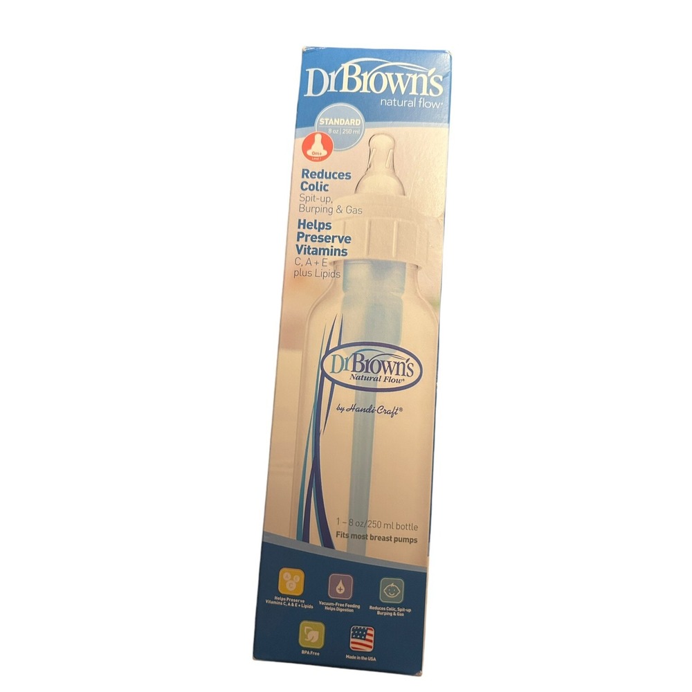 Dr. Brown's Natural Flow Anti-Colic Baby Bottle - 8oz New